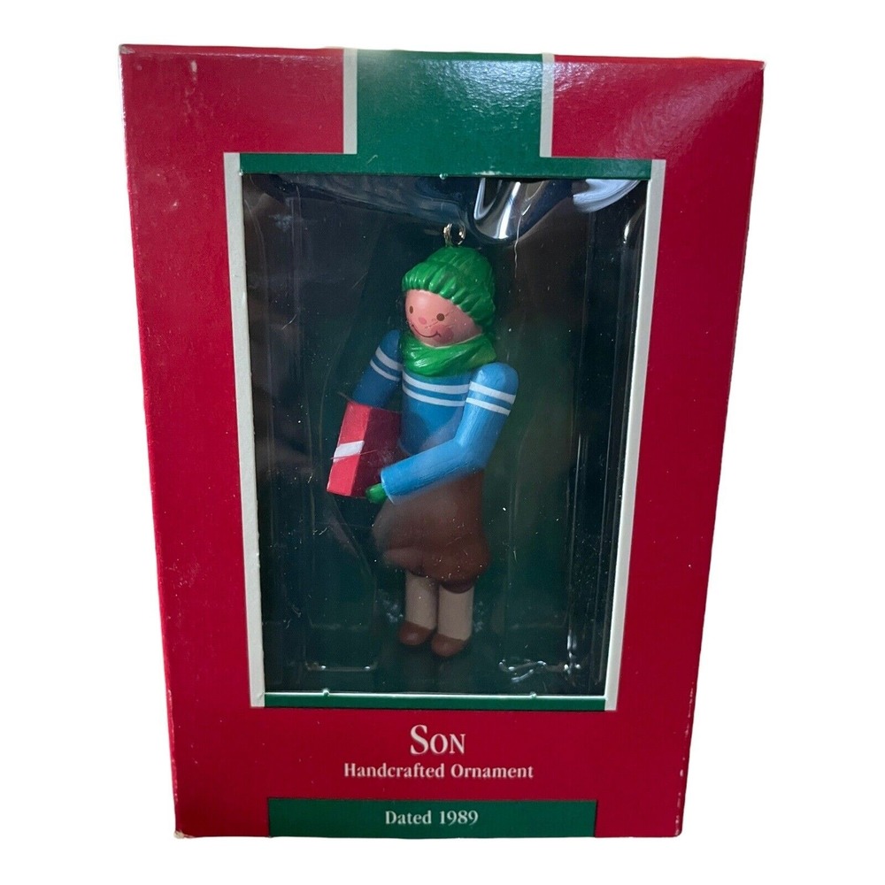 1989 Hallmark Keepsake Son Handcrafted Christmas Ornament